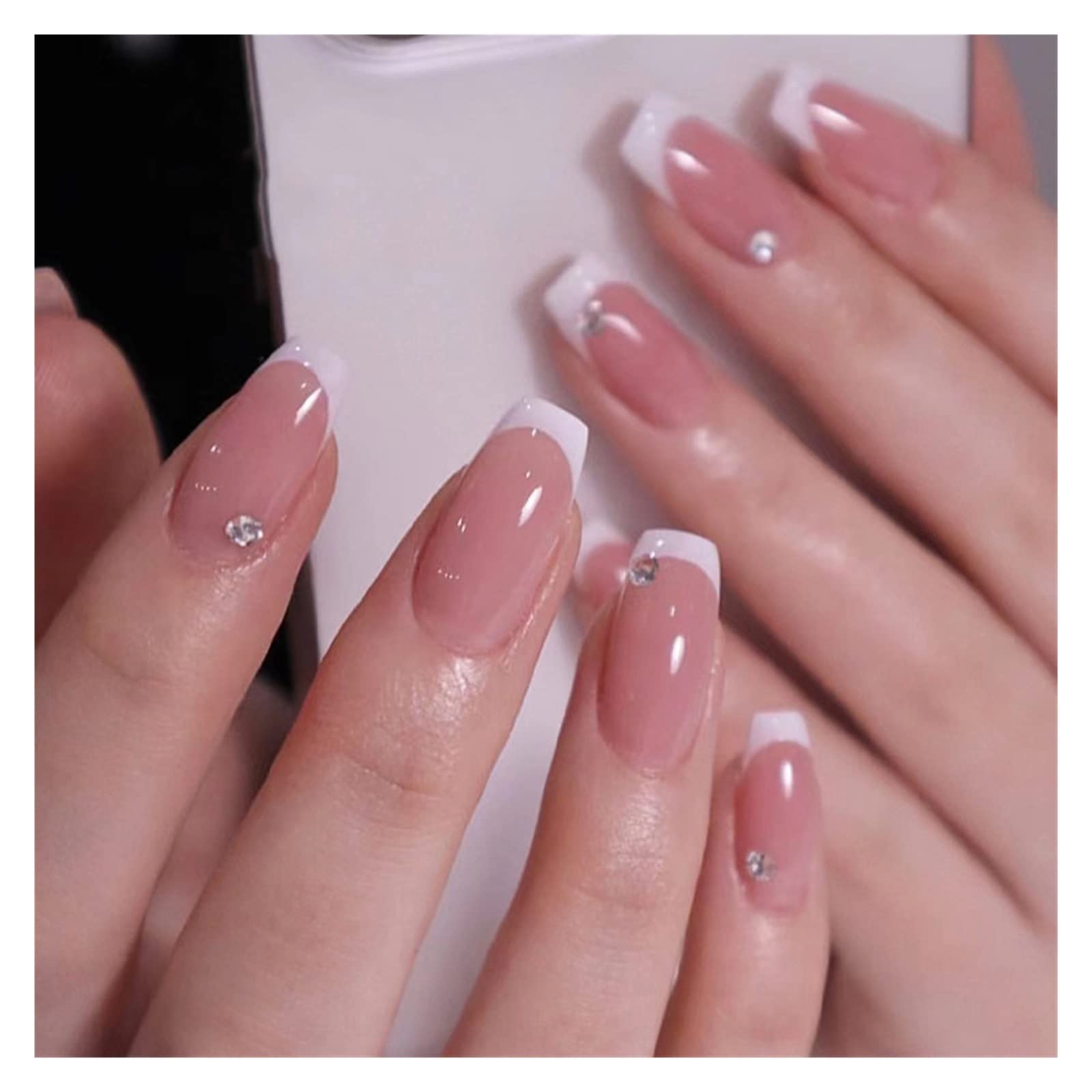 ネイルンページ Amazon.co.jp: 24ピースプレスオンネイルウェアラブルフェイクネイル